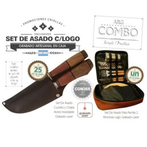 Combo 25 Set de Asado Grabado  Un Set De Asado Grabado De Regalo