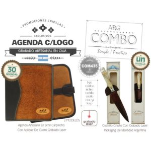 Combo 30 Agendas Grabadas  Un Cuchillo Grabado De Regalo