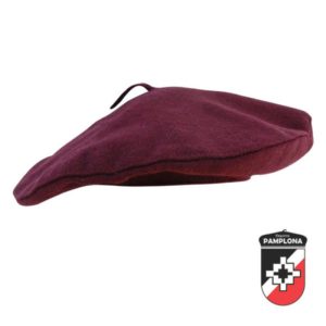 Boina Pamplona De Paño Lisa Clasica Vuelo Hombre