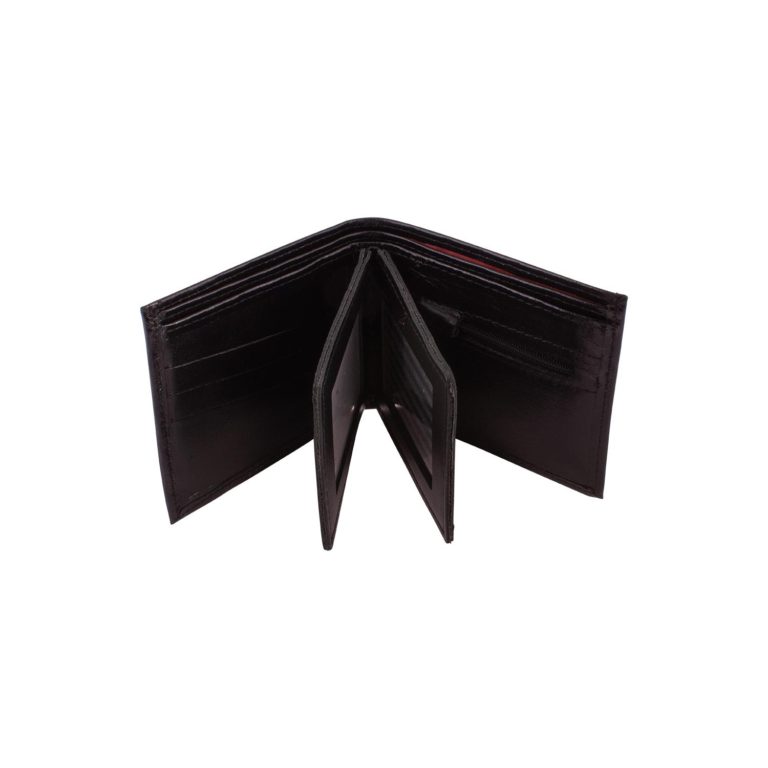 Billetera De Cuero Con 2 Volantes - Imagen 4
