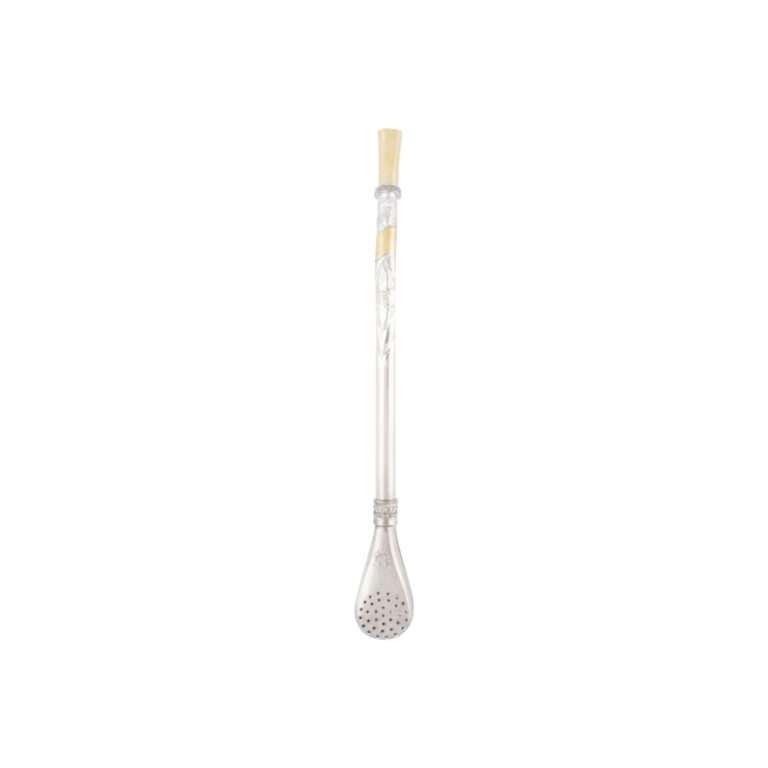Bombilla De Alpaca Curva