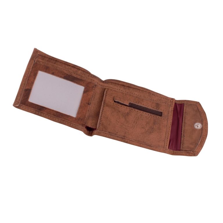 Billetera De Cuero Elegante Con Solapa - Imagen 4