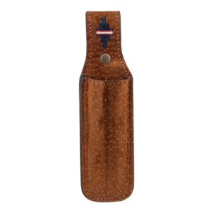 Porta Lapicera De Carpincho Bordado x 2