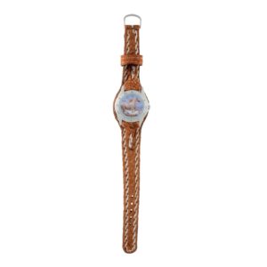 Reloj con Malla Entera de Carpincho para hombre