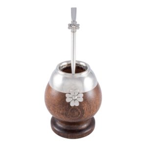 Mate de Madera Virola de Alpaca