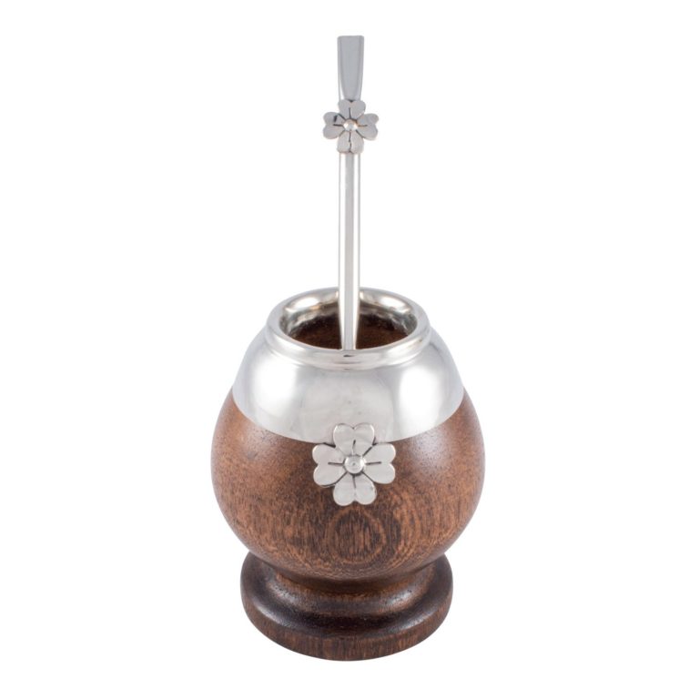 Mate de Madera Virola de Alpaca