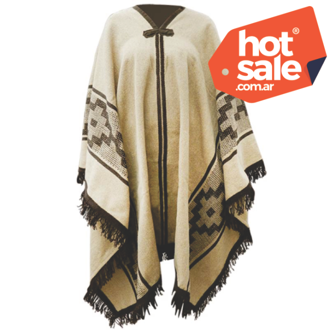 Poncho Artesanal Para Adulto Linea Pesada