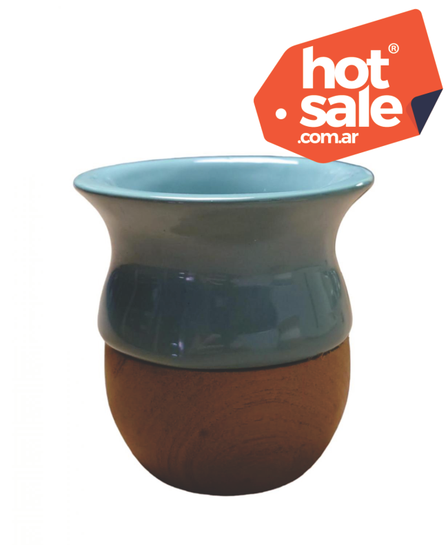 Mate de Ceramica Y Madera
