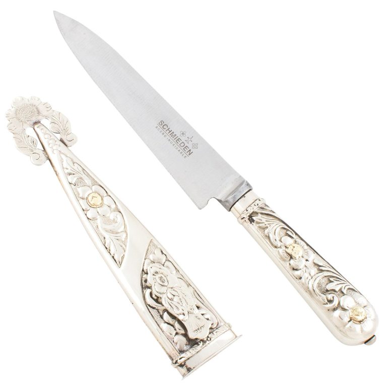 Cuchillo Criollo De Alpaca Labrada 14Cm Acero Inox - Imagen 2