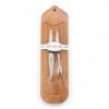 Kit De Tabla Picada Y Juego Cuchillo Tenedor 8 Cm Gauchasado