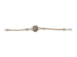 Pulsera de Cuero Crudo con Dije