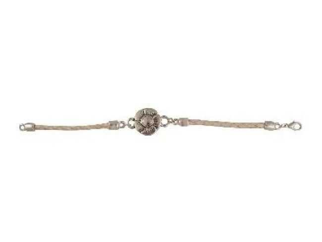 Pulsera de Cuero Crudo con Dije