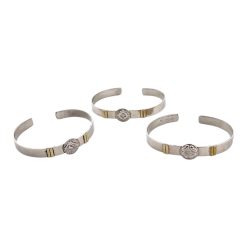 Alternative view of Pulsera De Alpaca Y Bronce Con Dije