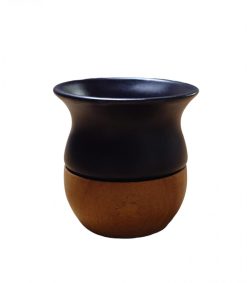 Mate de Ceramica Y Madera