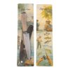Cuchillo Inoxidable 14cm EL ESTRIBO con vaina estampada y Cabo de madera en Blister