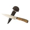 Cuchillo Madera 14Cm Acero Inox EL ESTRIBO con vaina vaqueta