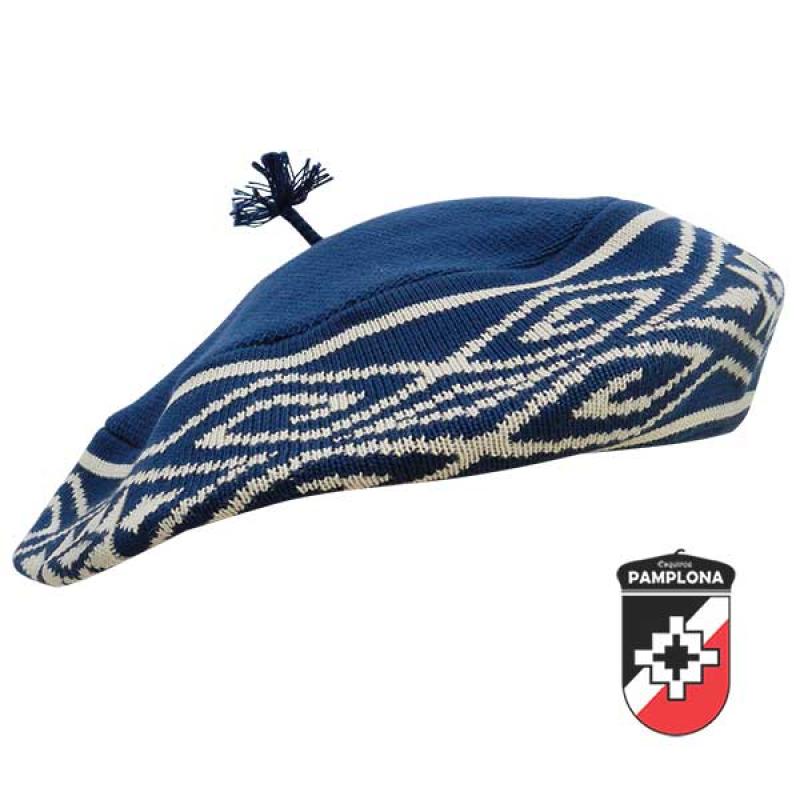 Boina Pamplona De Hilos Con Guarda Etnica - Vuelo 30 cm
