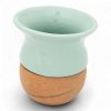 Mate de Ceramica Y Madera