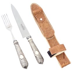 Alternative view of Juego De Cubierto Individual Fino Cuchillo Y Tenedor Alpaca Galloneada SCHMIEDEN