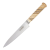 Cuchillo Trenzado Común 10Cm Acero Inox Vaina Cuero Crudo Común