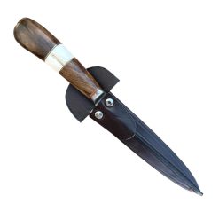 Cuchillo Regional Madera 14Cm Acero Inox Vaina Vaqueta