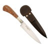 Cuchillo Madera Puntera De Alpaca Con Iserto Fino Con Hoja Pampeana