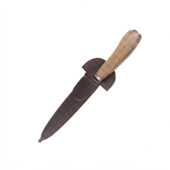 Cuchillo Regional Madera 14Cm Acero Inox Vaina Vaqueta Cocida - Imagen 2