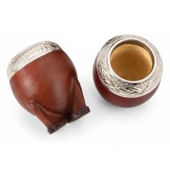 Mate Torpedo Vaqueta Alpaca Cincelada al Lacre - Imagen 3