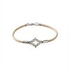 Pulsera De Cuero Crudo Trenzado Con Dije