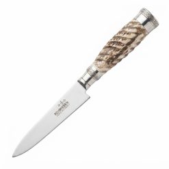 Alternative view of Cuchillo Encabado En Ciervo Galloneada Con Alpaca y Vaina De Cuero Vaqueta