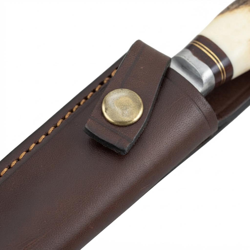 Cuchillo De Ciervo 14 Cm Acero Inox Vaina Monte - Imagen 2
