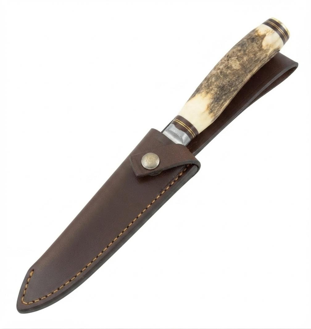 Cuchillo De Ciervo 14 Cm Acero Inox Vaina Monte