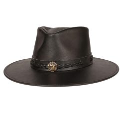 Sombrero Jucara Australiano En Cuero - Imagen 3