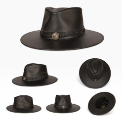 Sombrero Jucara Australiano En Cuero - Imagen 5
