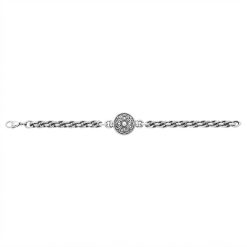 Alternative view of Pulsera De Alpaca Trenzada Con Dije