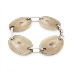 Pulsera Con Rodajas De Asta Y Alpaca - Imagen 3