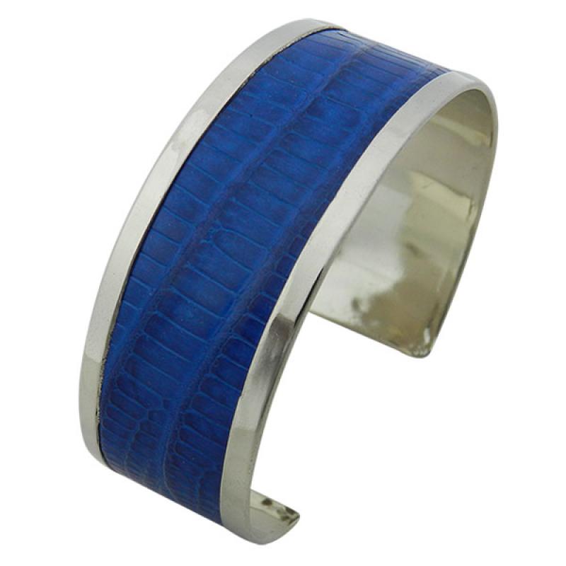Pulsera Angosta Fina De Alpaca y Cuero - Imagen 5