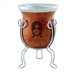 Alternative view of Mate De Calabaza Bocon Con Virola Bombilla Acero Inox Grabado C/Caja