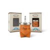 Mate De Vidrio Vaqueta Bombilla Niquela Grabado C/Caja