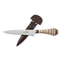 Cuchillo Eco Colita 14 Cm Acero Inox Vaina Vaqueta - Imagen 3