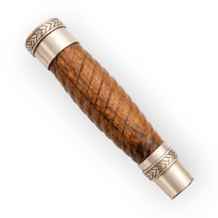 Cuchillo Madera Galloneada 14Cm Acero Inox Vaina Vaqueta  Cocida - Imagen 4